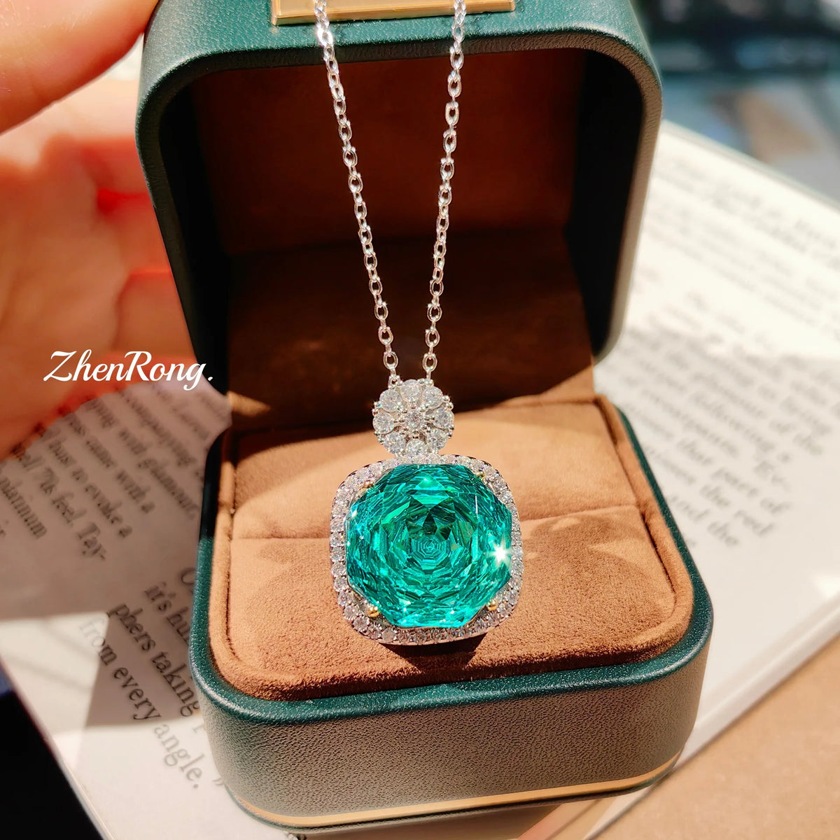 Rose Flower Zirconia Wedding Jewelry Set for Women