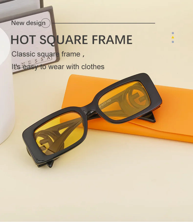 Oversized Square Gradient Sunglasses