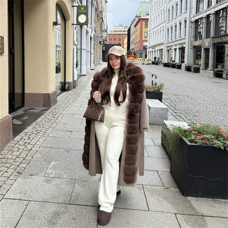 Vintage Women's Fur Coat Elegant Open Collar Thicken Full Sleeve Jacket With Furs Female 2025 New Autumn Winter Woman Clothes