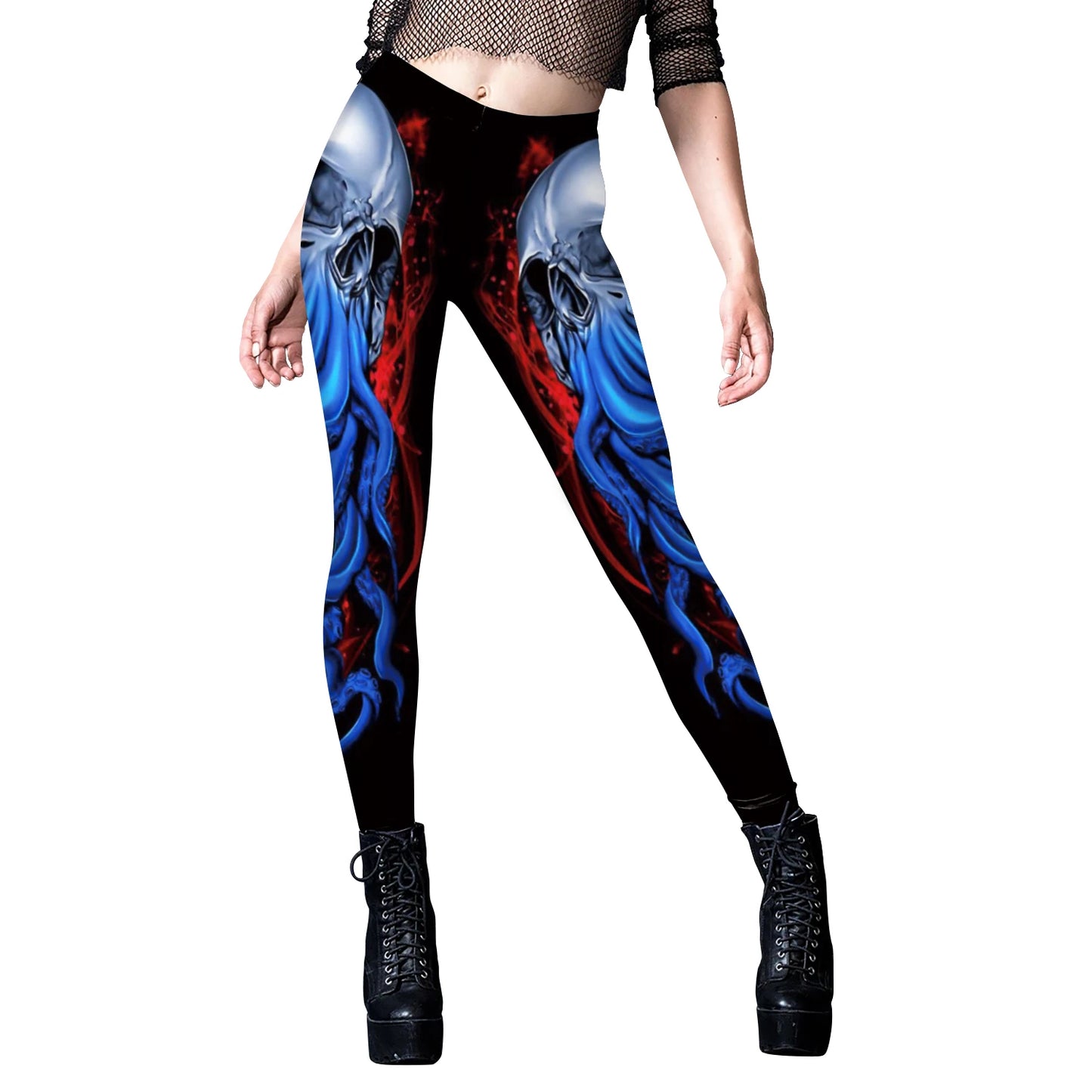 Three Dimensional Skeleton Cosplay Leggings for Women