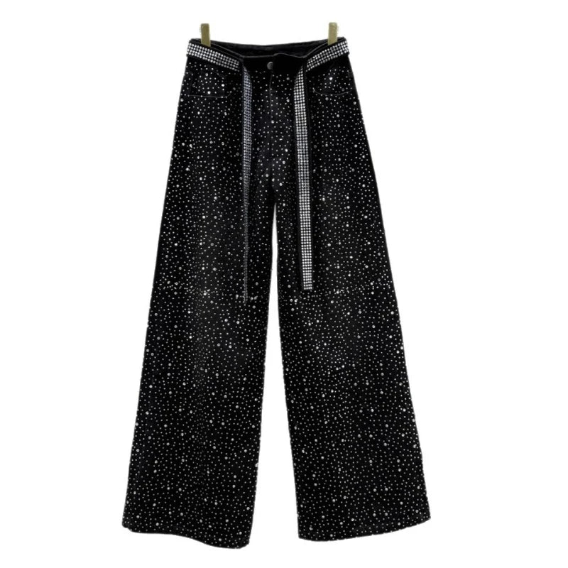 High Waist Straight Wide Leg Jeans
