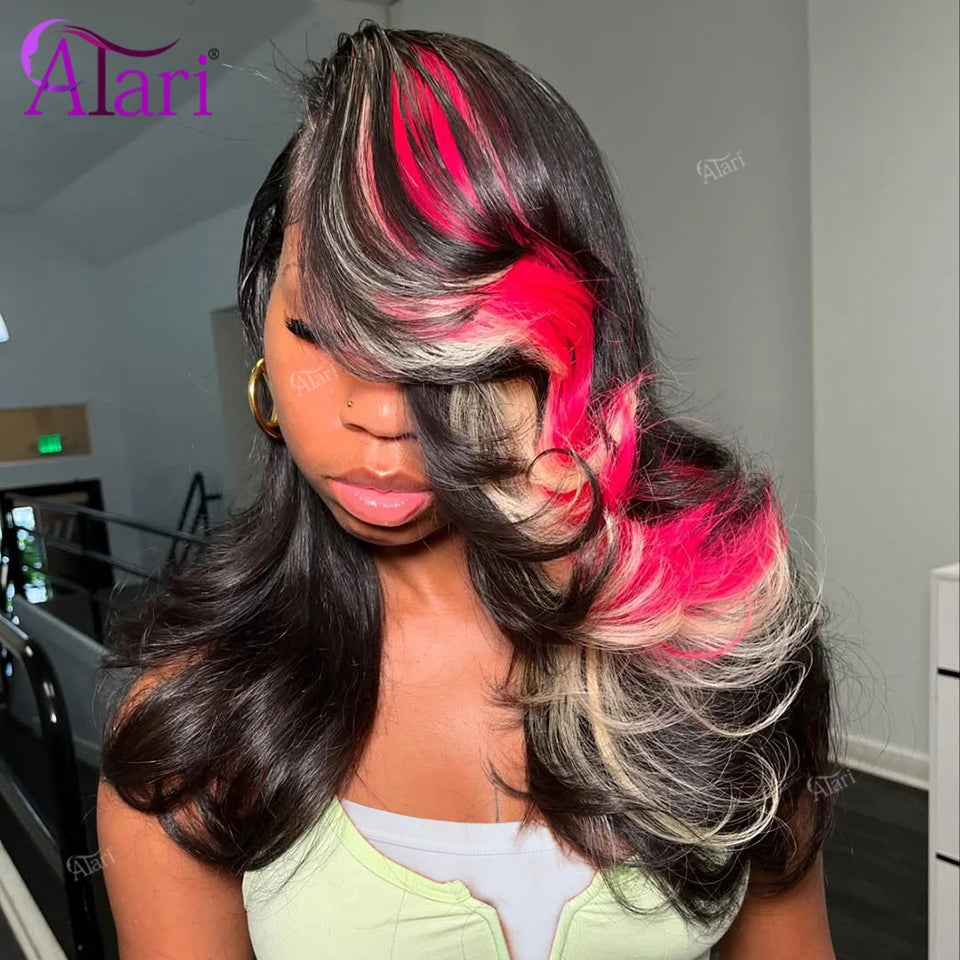 Two Tone Body Wave Human Hair Wig