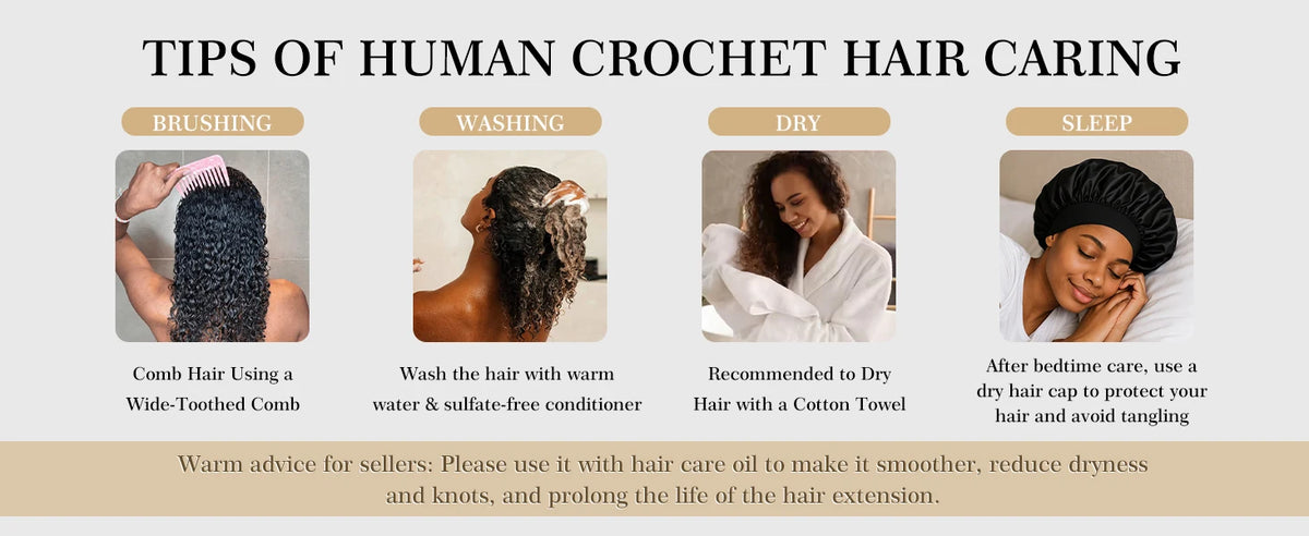 Deep Wave Human Hair Braiding Extensions for Women
