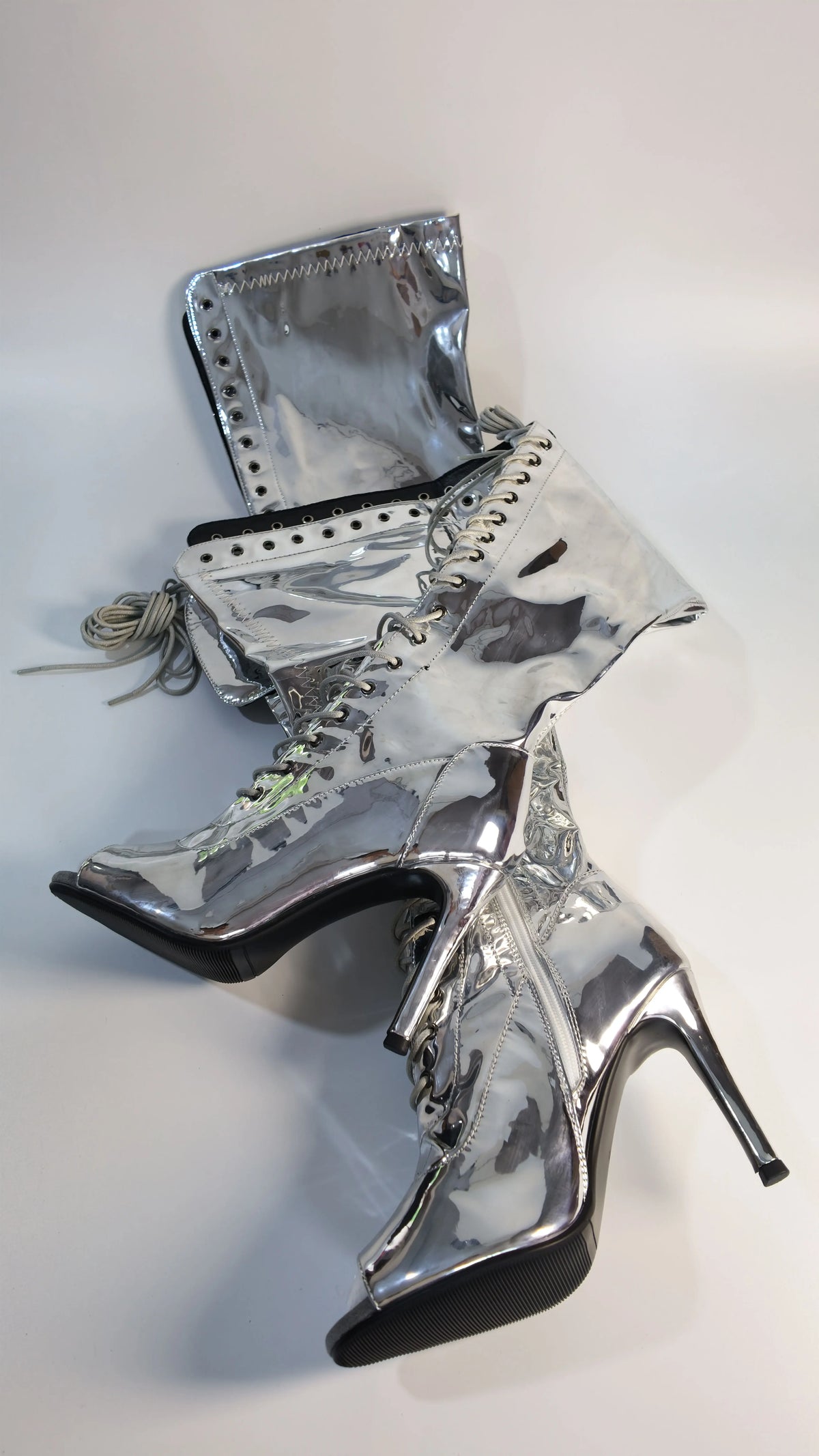 Over The Knee Lace Up High Heel Stiletto Boots for Women