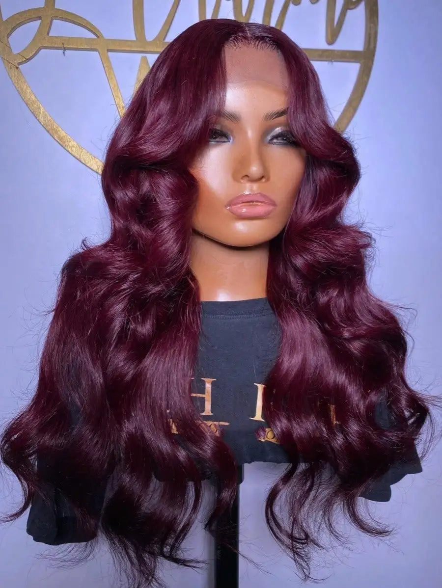 Transparent Lace Frontal Body Wave Human Hair Wig For Women