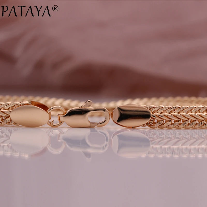 Rose Gold Snake Chain Jewelry Set