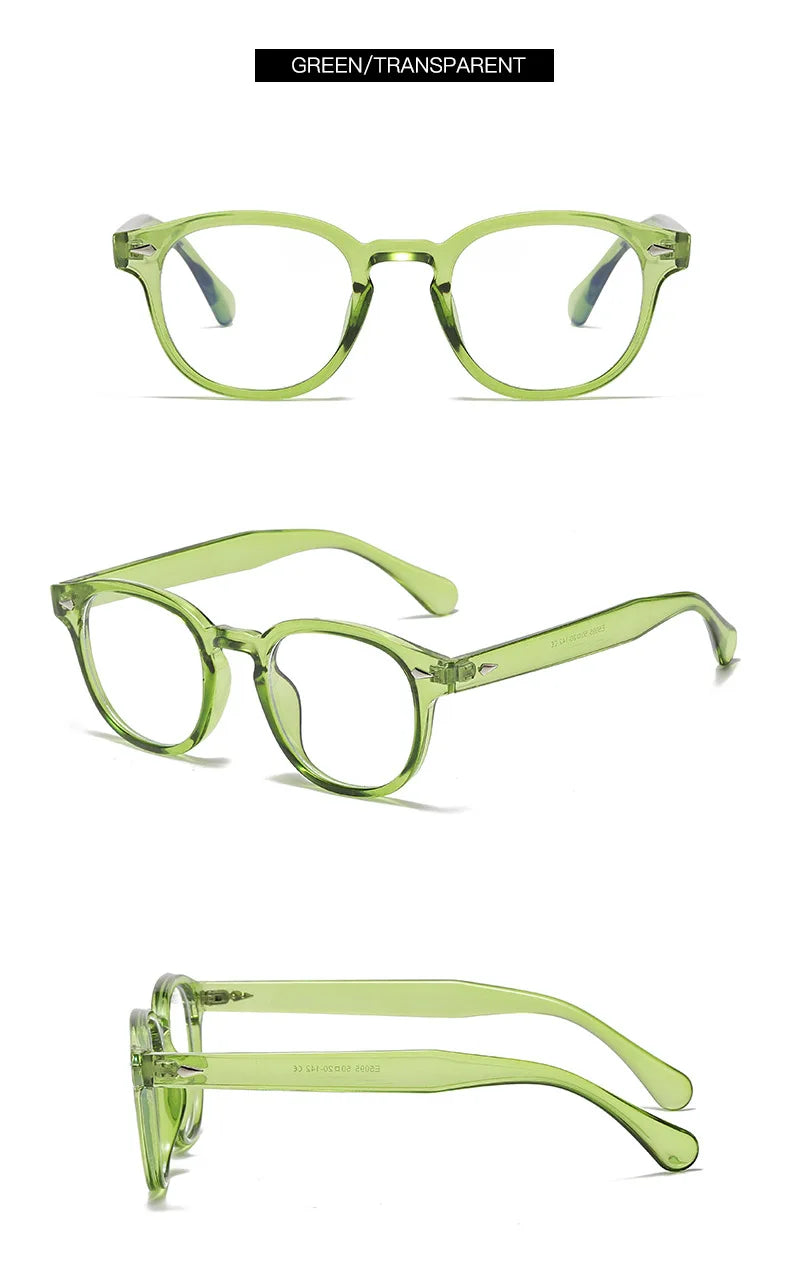 Ultralight Retro Round Frame Reading Glasses for Women