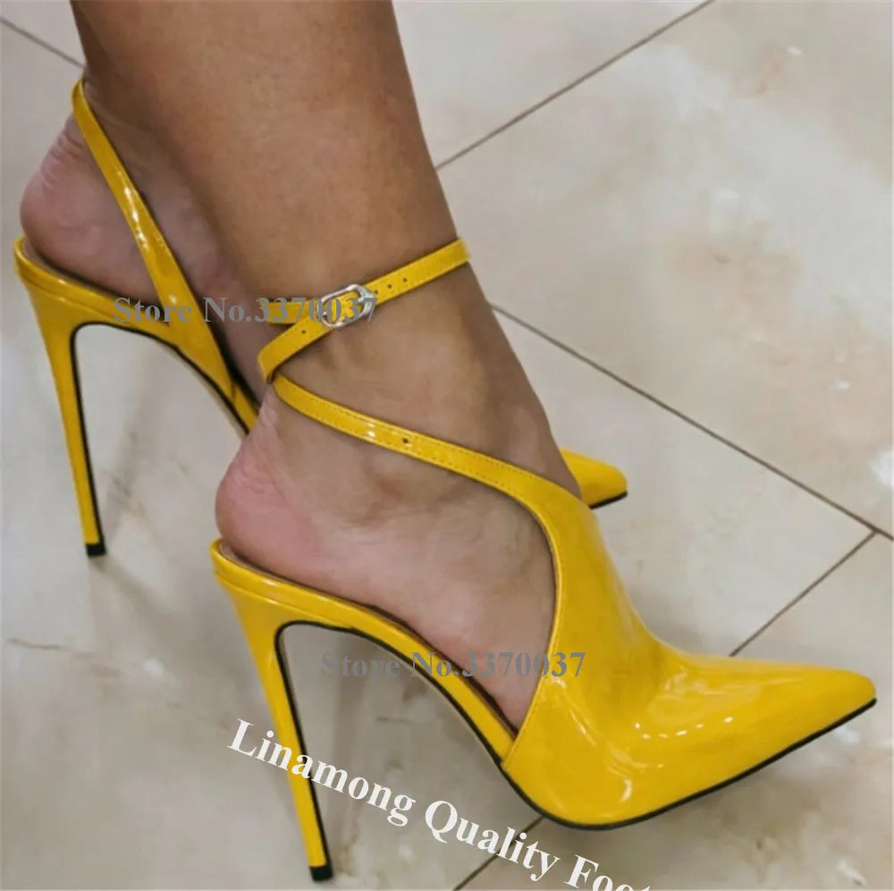 Black Patent Leather Pointed Toe Pumps