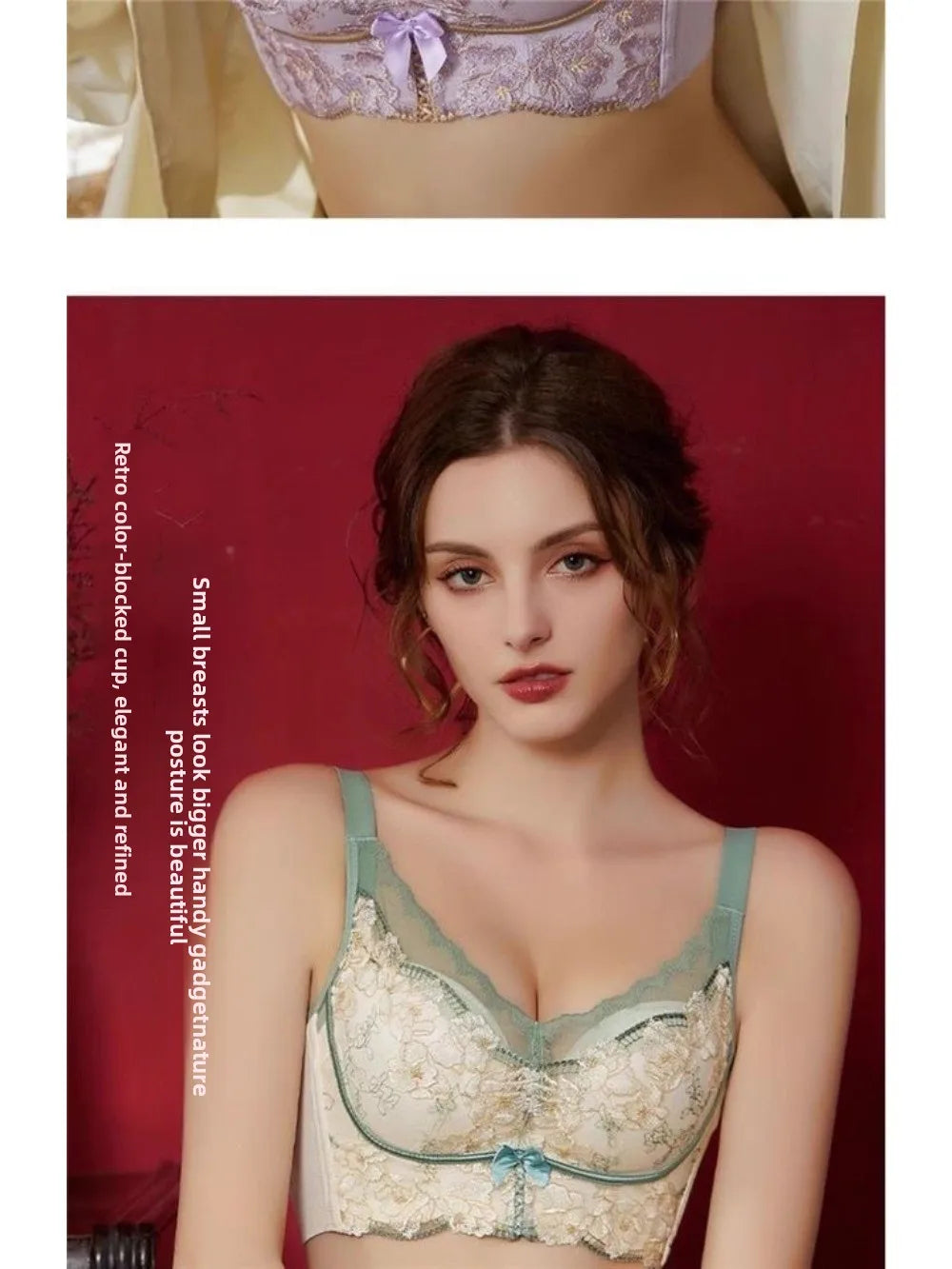 Breathable Seamless Lace Comfort Plus Size Bra for Women