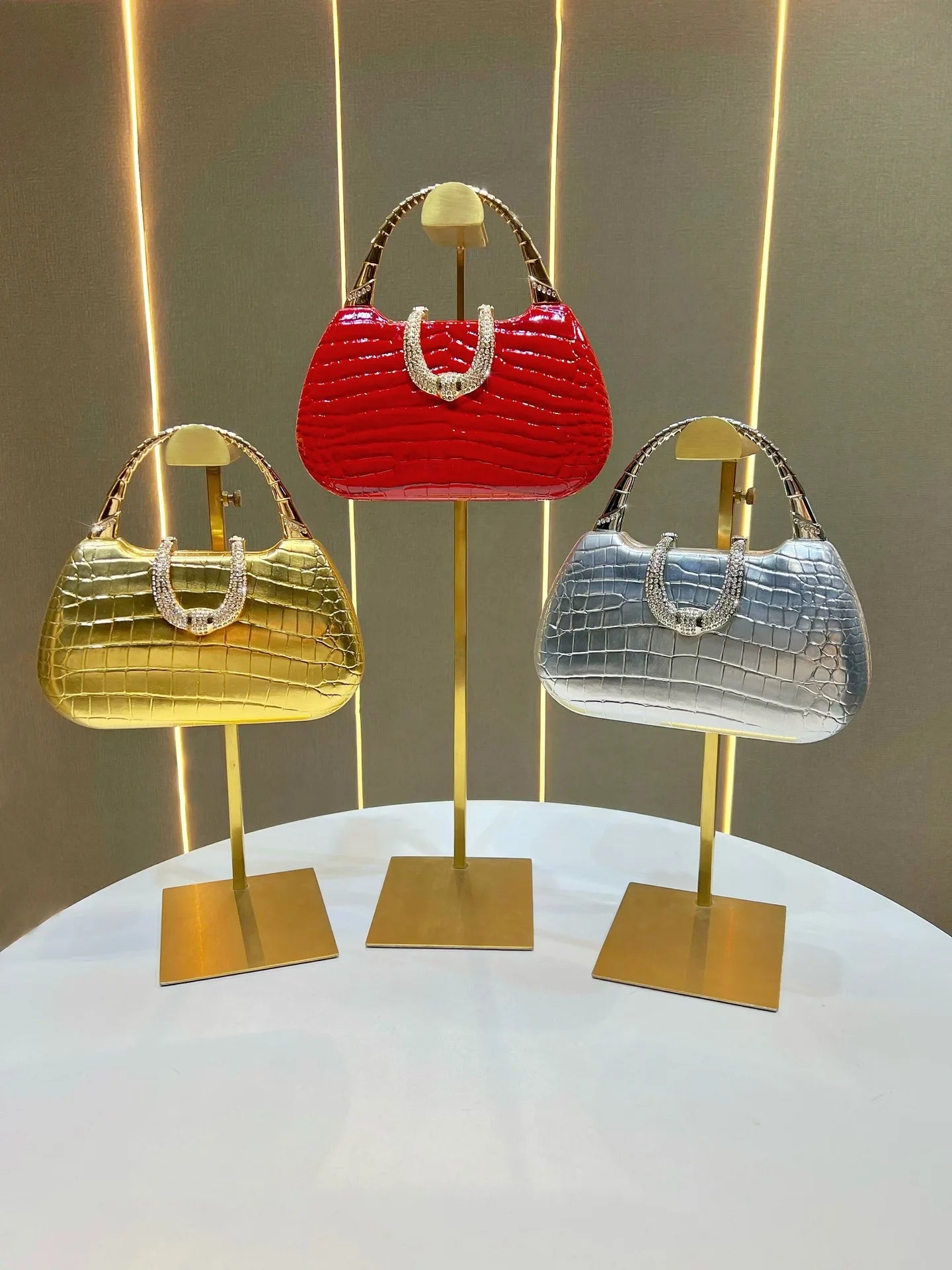 New Banquet Handbag Diamond-encrusted Fashion Dinner Women's Handbag High-quality Fashion Women's Shoulder Oblique Bag