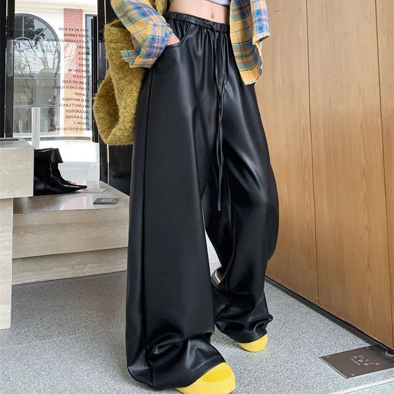 Elevated High Waist Casual Straight Leg Pants for Women