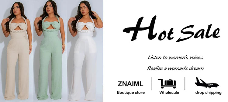 Znaiml Fashion Green Women Jumpsuits Summer Sleeveless Bandage Wide Leg Pants Loose Streetwear One Pieces Rempers Overalls 2025