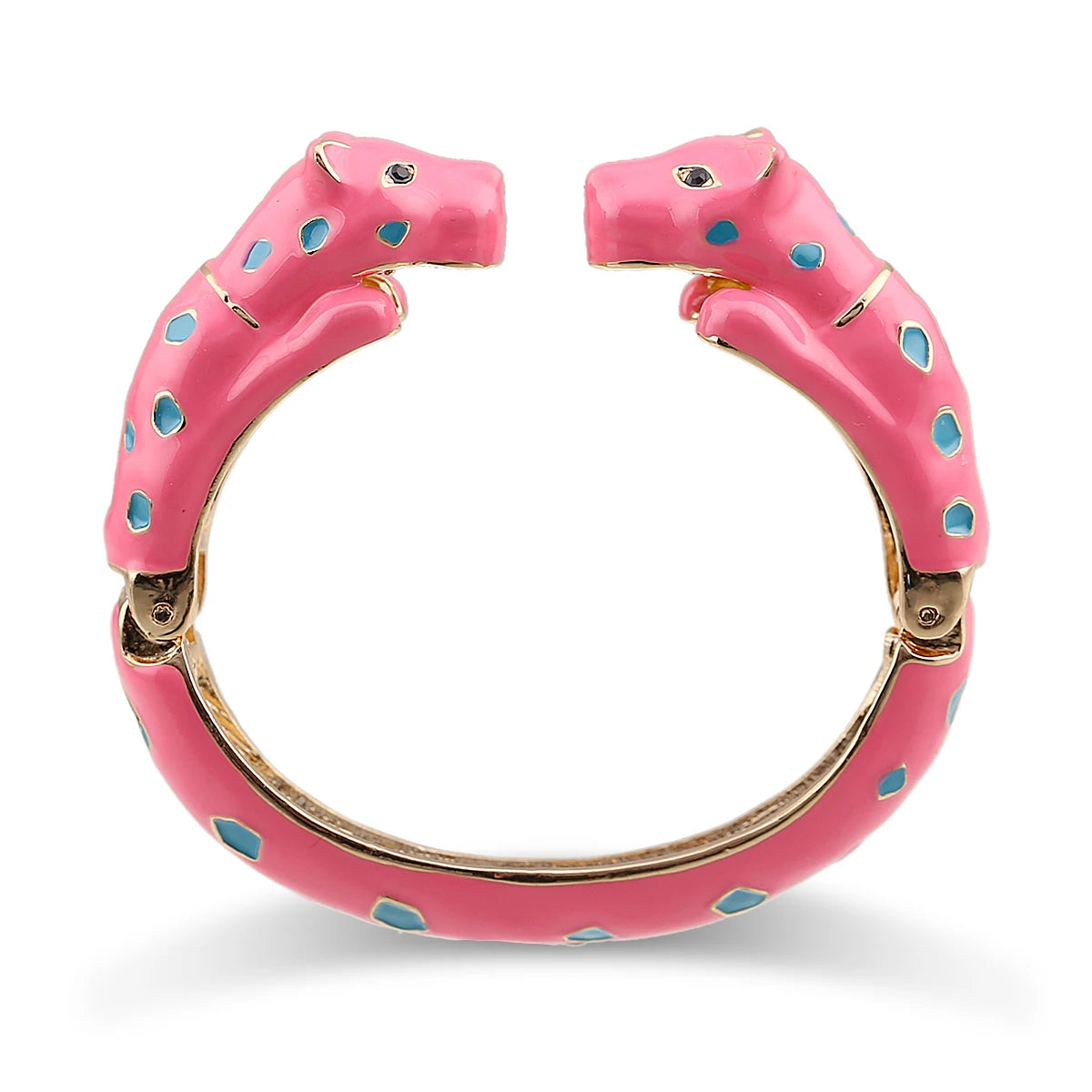 Fashion Colorful Double Leopard Cuff Bracelet for Women