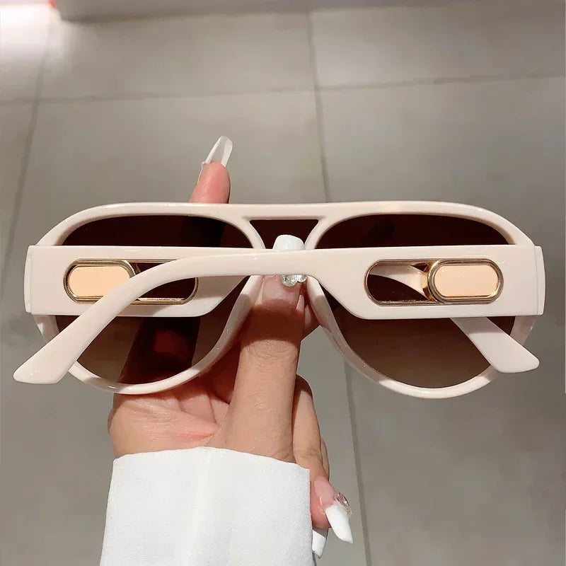 Oversized Square Pilot Sunglasses