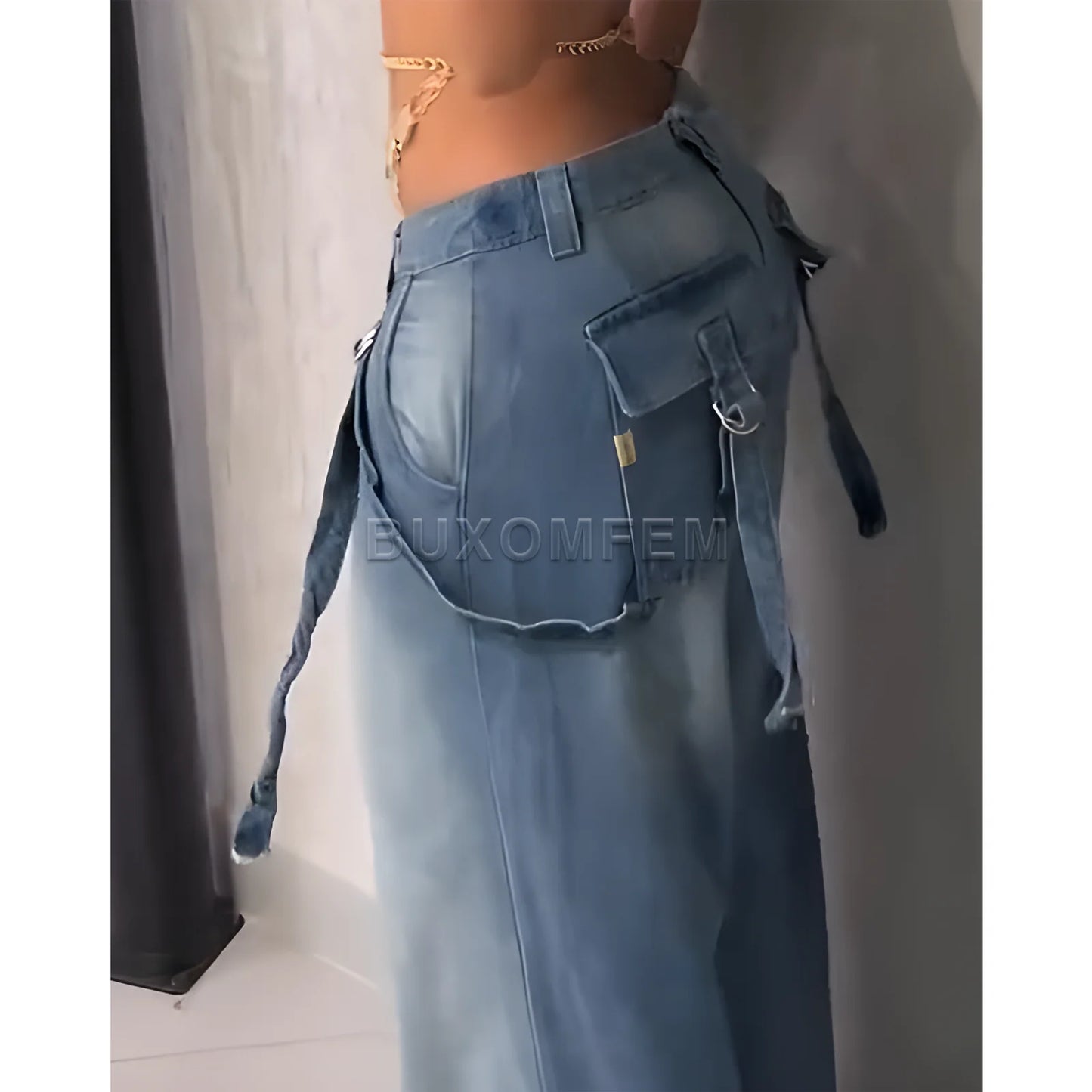 Women's Stylish Wide Leg Trousers Ladies Denim Pants Female Wide Leg Loose Jeans 2025 Fashion Baggy Pants Y2k Streetwear Outfit