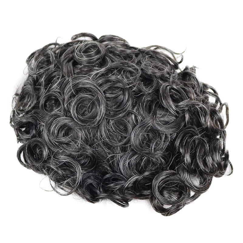 Ultra Thin Curly Wave Natural Hair Toupee for Women