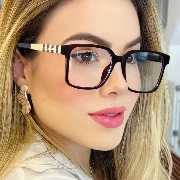 Retro Square Anti Blue Light Reading Glasses for Women