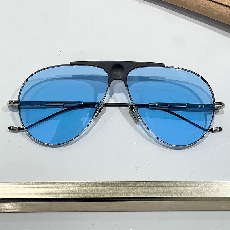 Vintage Oval Alloy Sunglasses