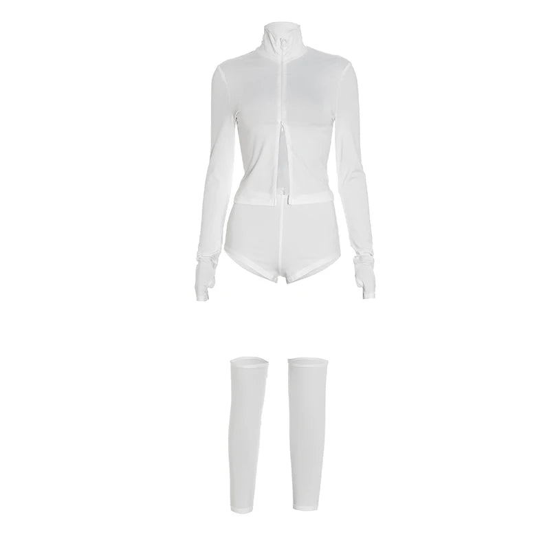 Sporty Street Style Tracksuit Set