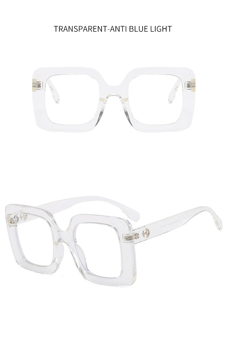 Oversized Blue Light Blocking Reading Glasses for Women