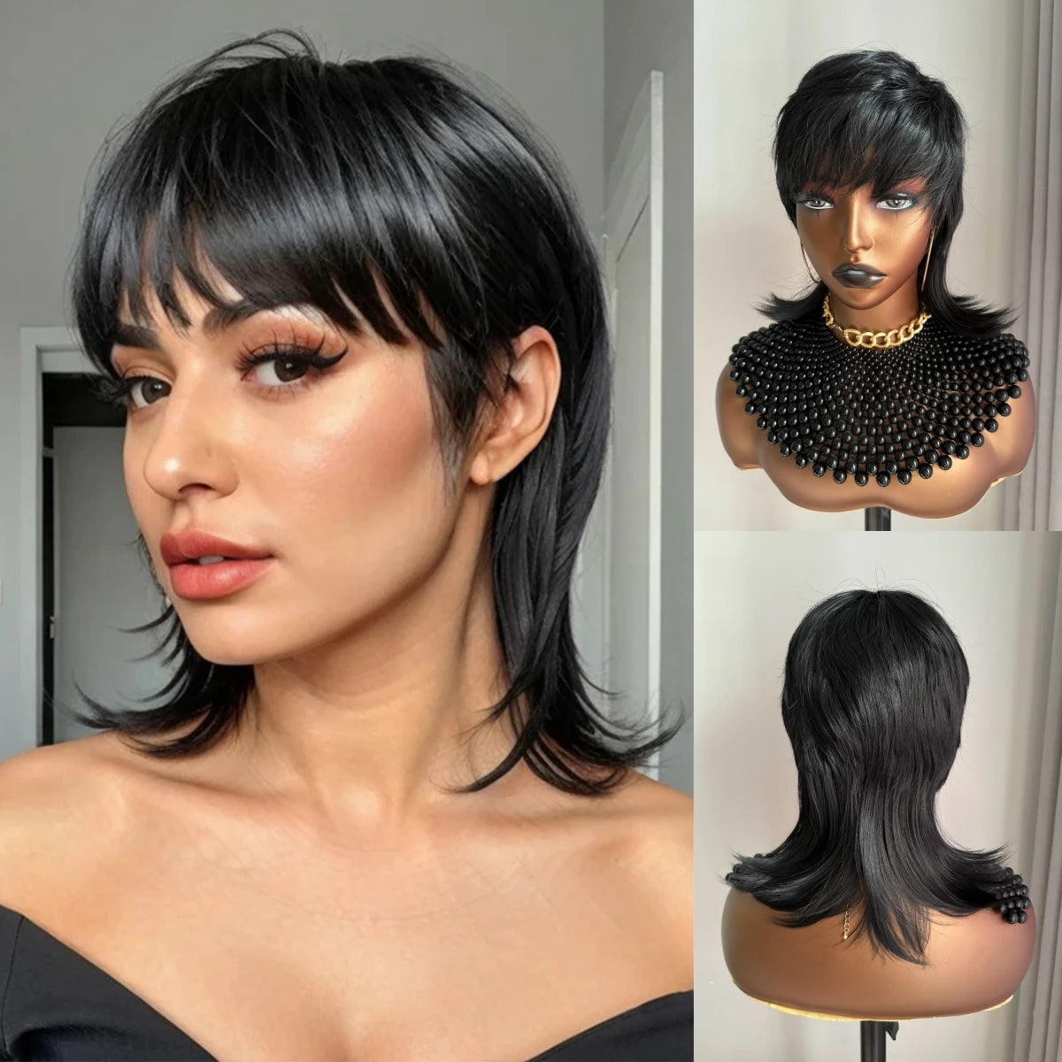 Premium Heat Resistant Synthetic Pixie Cut Wig for Women