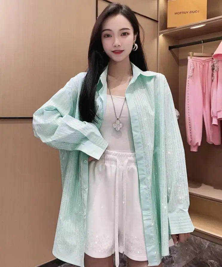 Soft Breathable Elegant Loose Fit Knit Blouse For Women