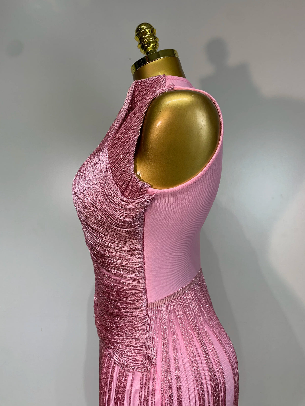 Women Sexy Sleeveless Tassel Bodycon Bandage Dresses Celebrity Elegant Evening Party Nightclub Luxury Birthday Cocktail Dress