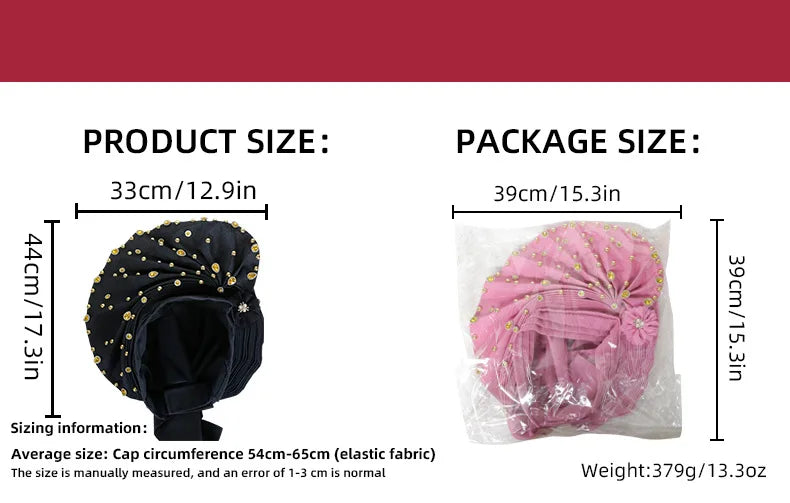 Pre-Tied African Wedding Party Gele Headwrap for Women
