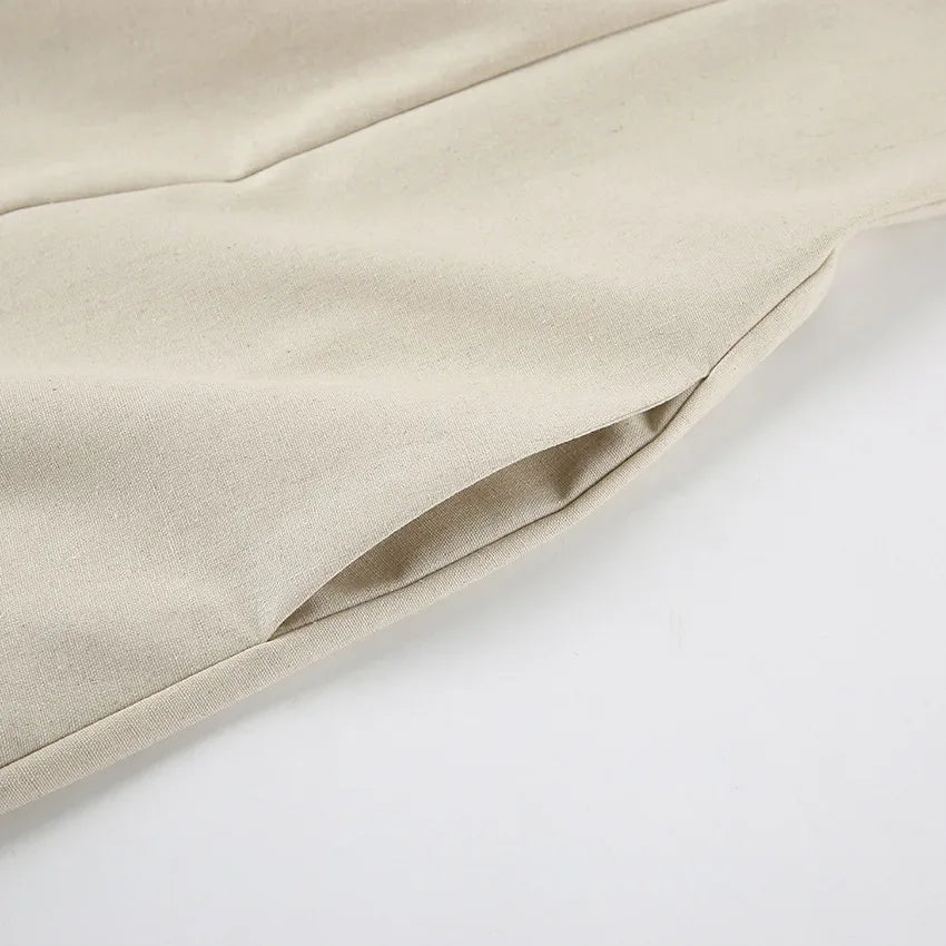 Solid Color Strapless Sleeveless Pocket Dress for Women