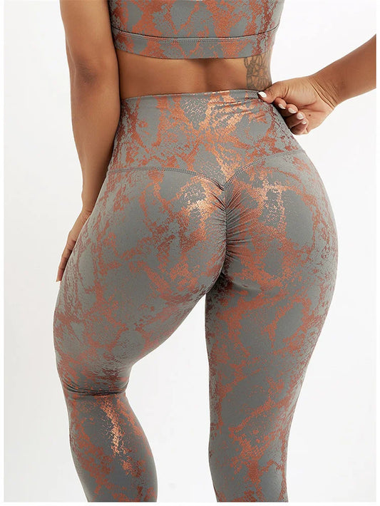 Serpentine Sports Tights Woman Push Up Leggings Sport Casual Gym Fitness Running Leggins Sexy Female High Waist Legging Pants