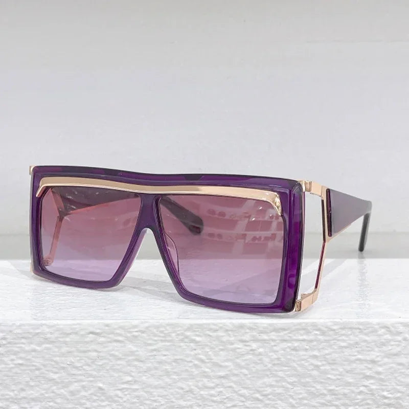 Gradient Square Sunglasses With UV400 Protection for Women