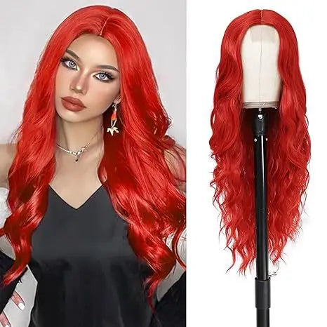 Synthetic Middle Part Wavy Lace Front Wig For Women