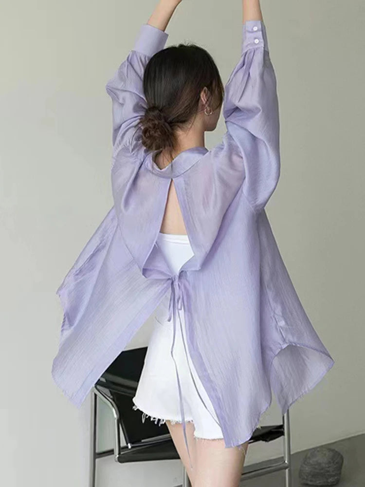 Lightweight Chiffon Sun Protection Shirt Jacket for Women
