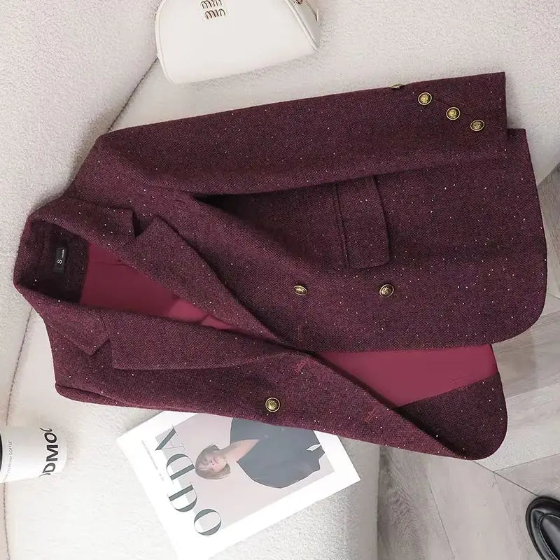 Double Breasted Office Blazer