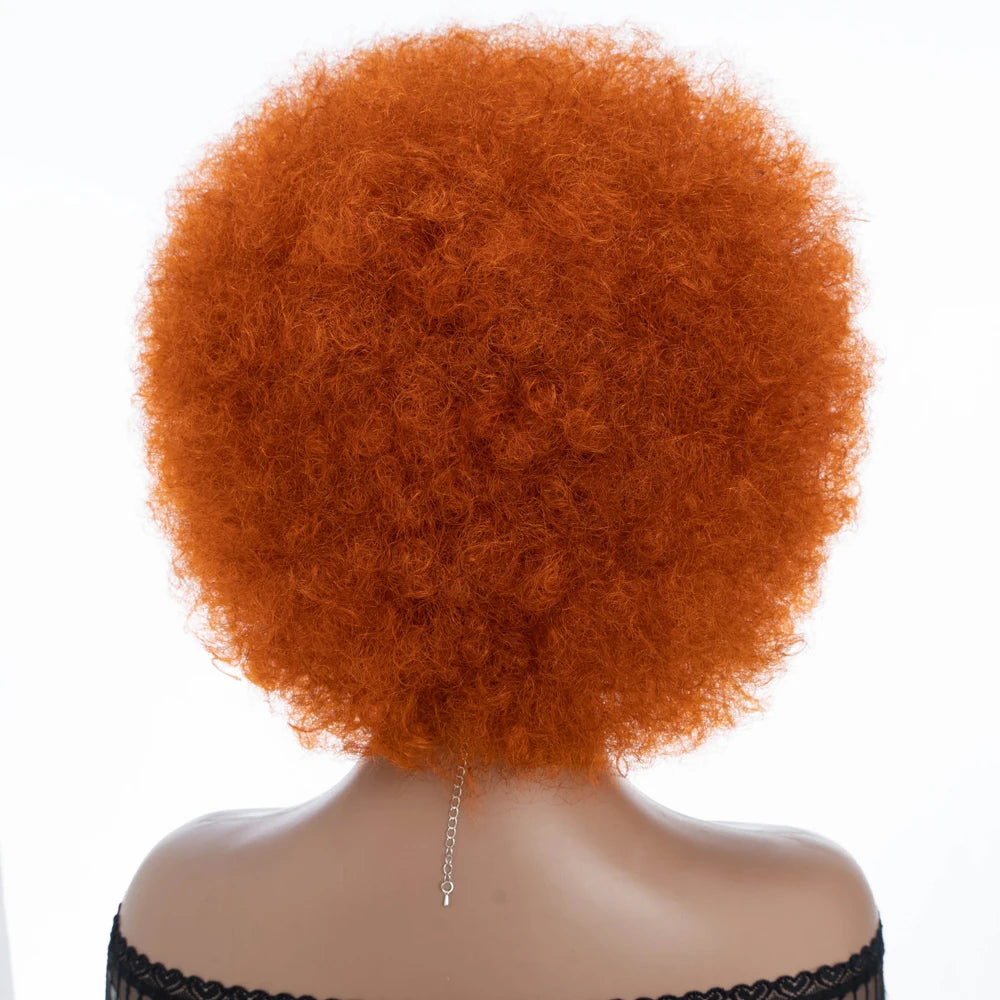 Natural Short Curly Remy Human Hair Bob Wig for Women