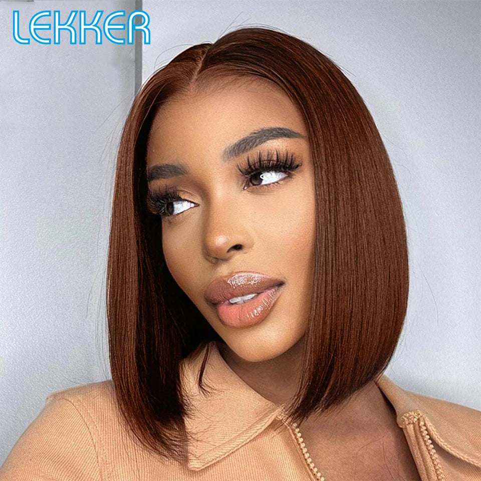 Short Pixie Straight Lace Front Human Hair Wig for Women