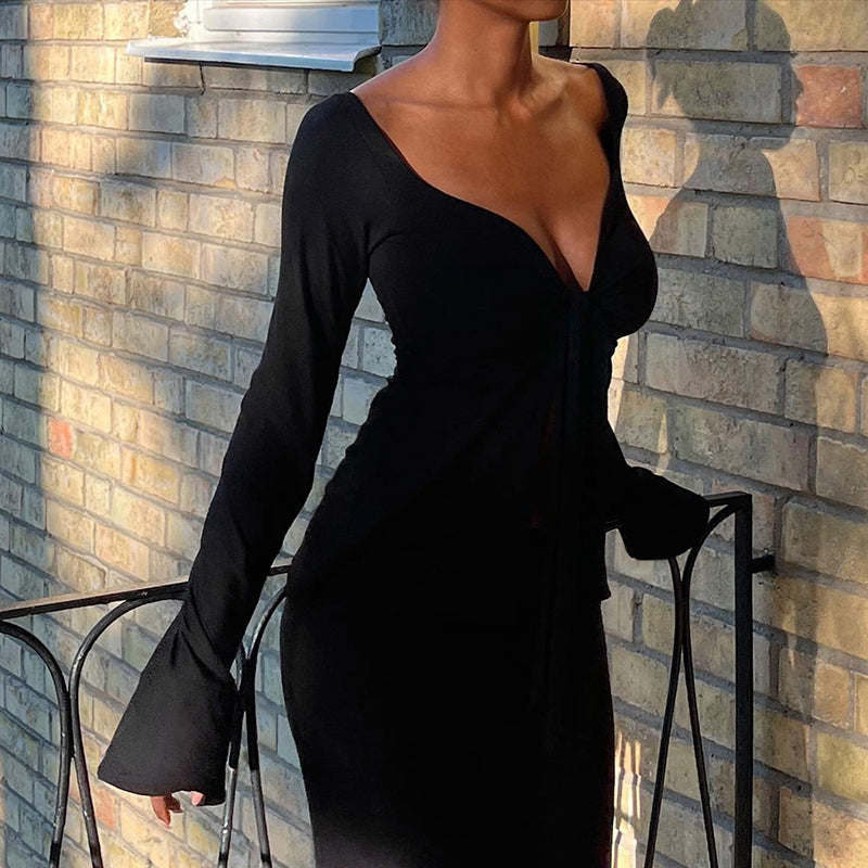 Y2K Cottage Retro Grunge Crop Tops Clothes Elegant Front Tie Up V Neck T-shirt 90s Vintage Chic Women Long Sleeve Blouse Tees