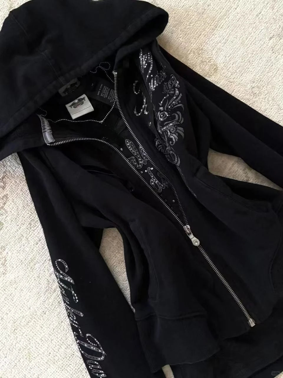 Harajuku Gothic Drawstring Hoodie