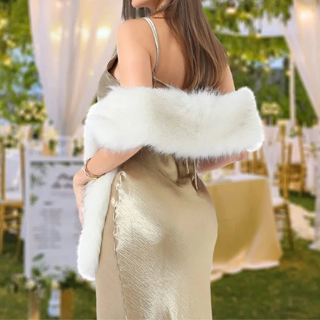 Fluffy Faux Fur Winter Wrap Scarf