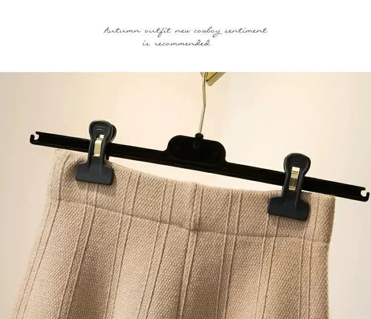 Solid Color High Waist Elastic Knitted Mini Skirt For Women
