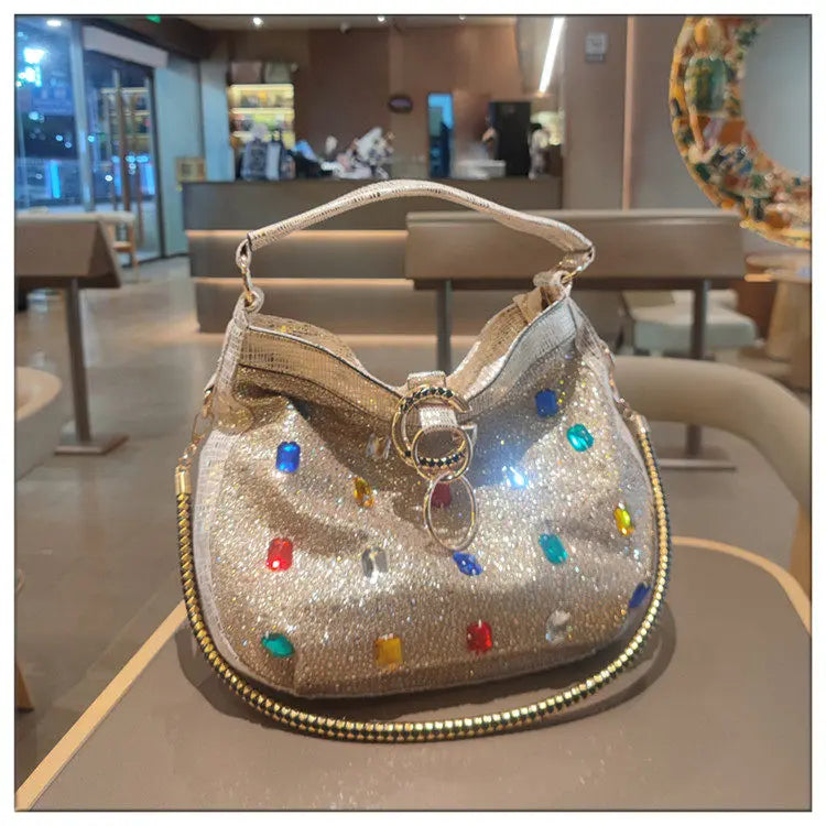 Genuine Leather Crossbody Bucket Bag with Large Capacity for Women