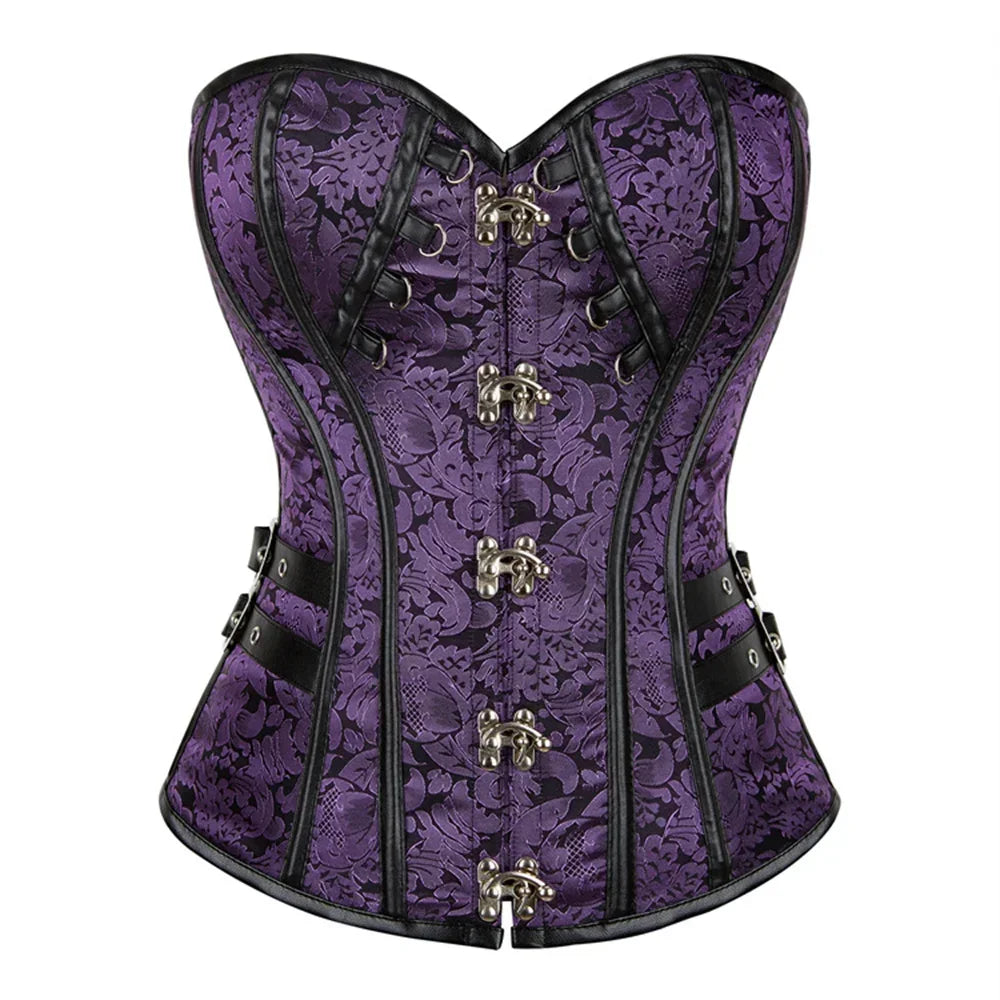 Elegant Retro Gothic Overbust Corset Tops for Women