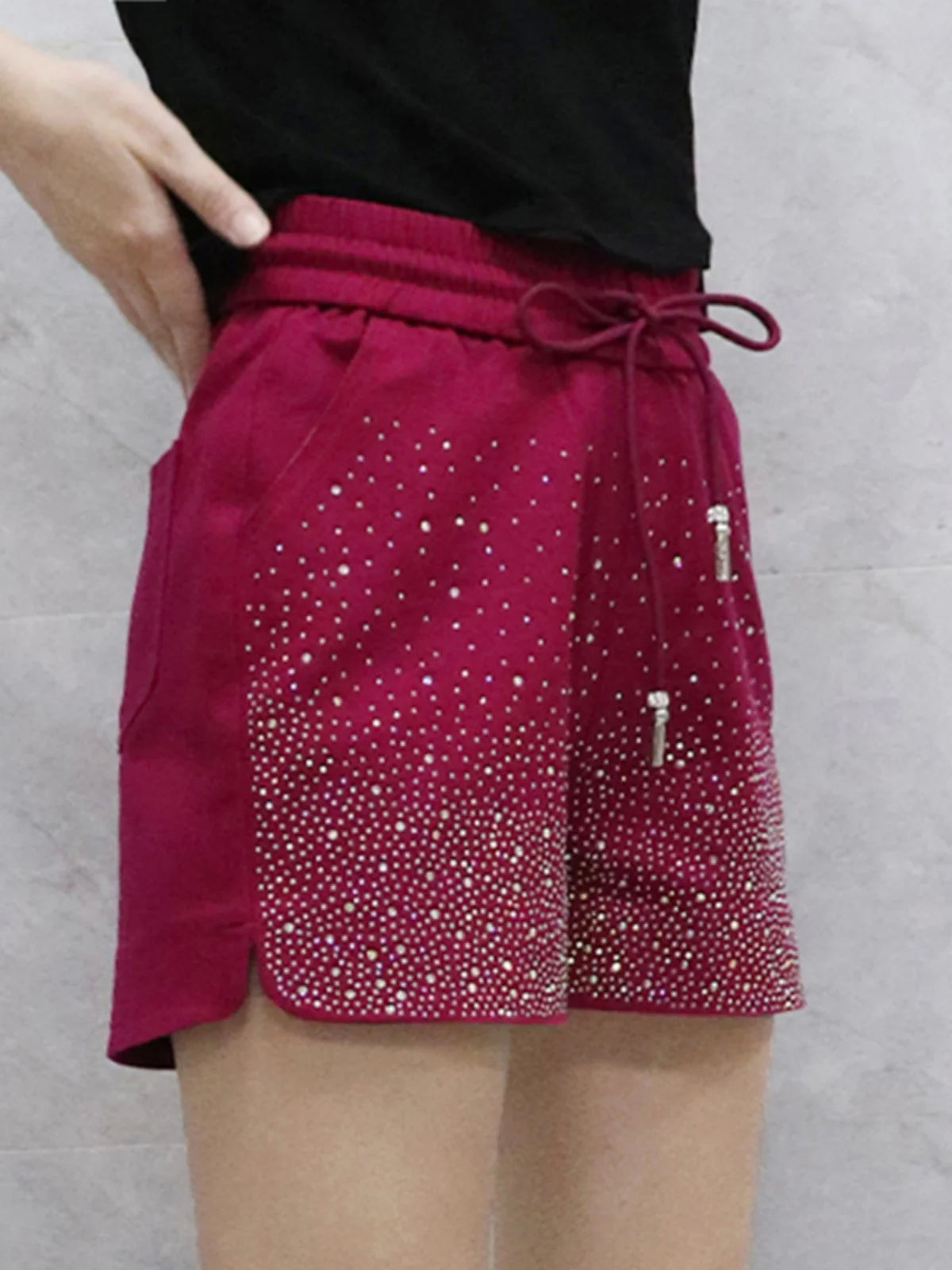 Lightweight High Waist Wide Leg Casual Shorts for Women