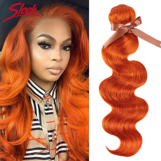 Ginger Orange Body Wave Remy Human Hair Bundles for Women