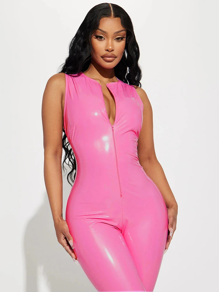 High Waisted Bodycon Jumpsuit