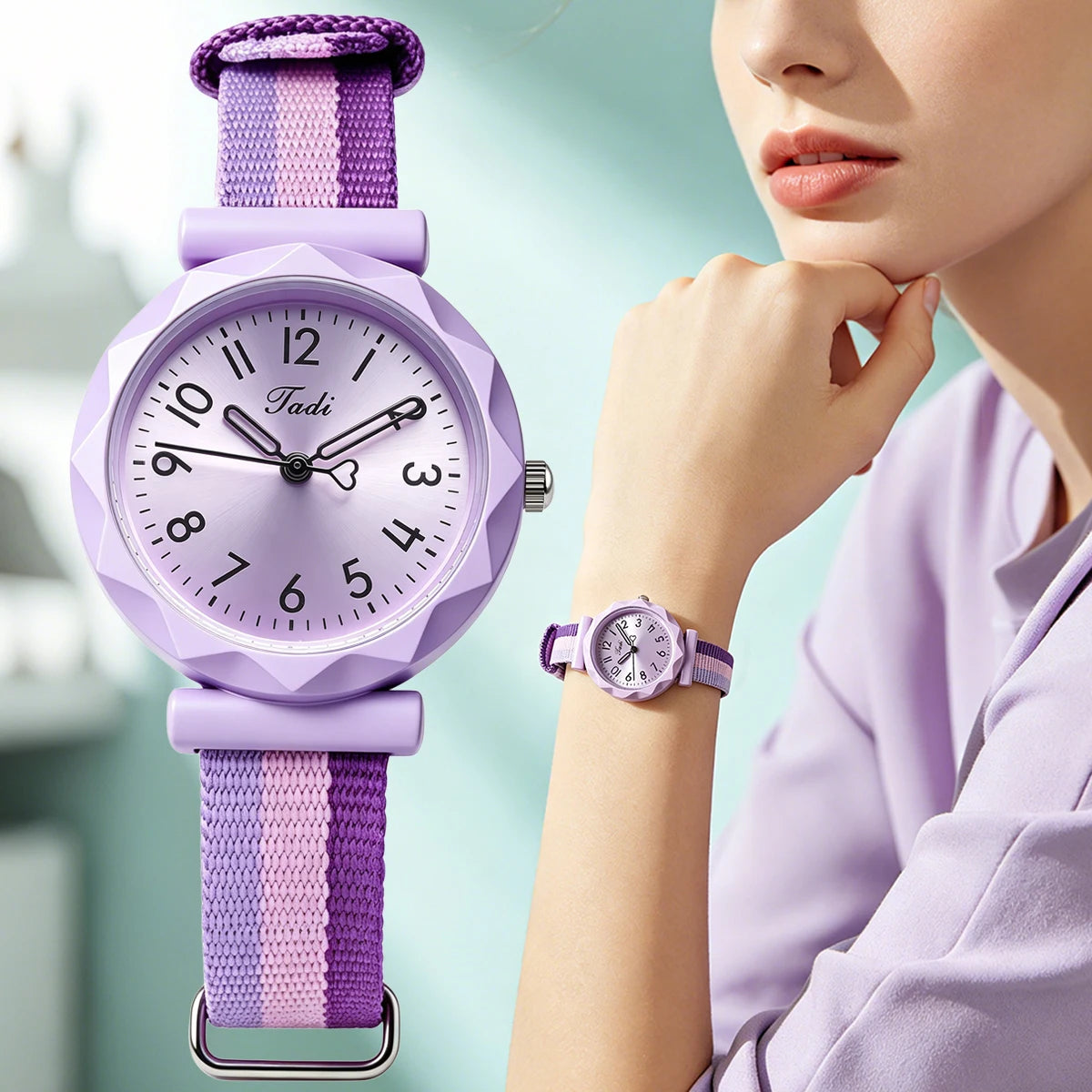 Minimalist Woven Strap Women's Watch