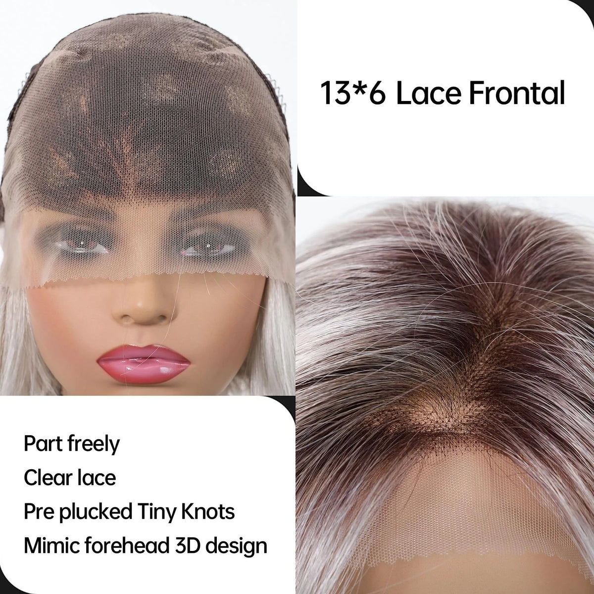 Fashion Glueless Ombre Lace Front Synthetic Wig for Women
