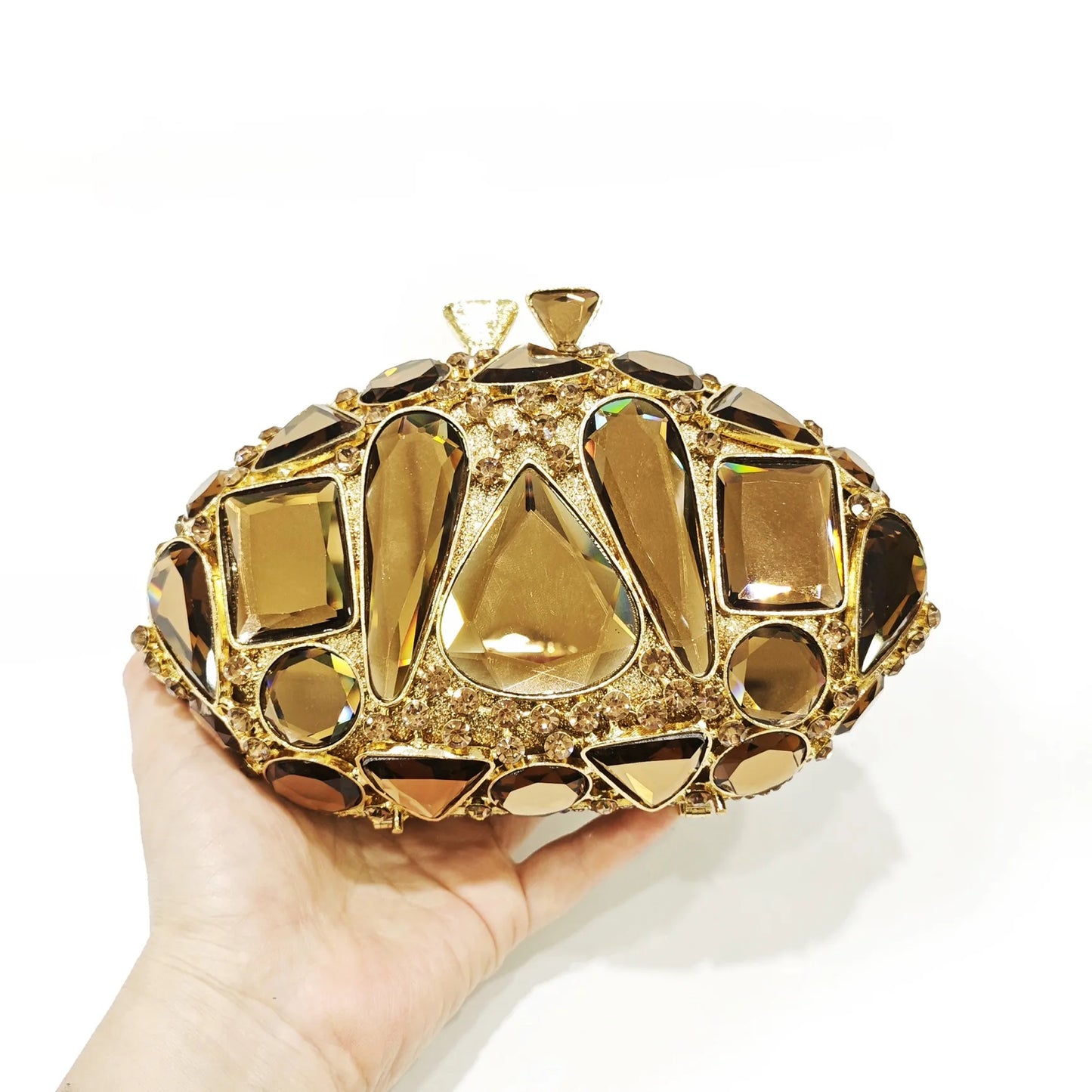 New Large Rhinestone Evening Bag Crystal Dinner Bag WHTUOHENG  Diamond Clutch Women's Bag Luxury Formal Party Bags And Handbags