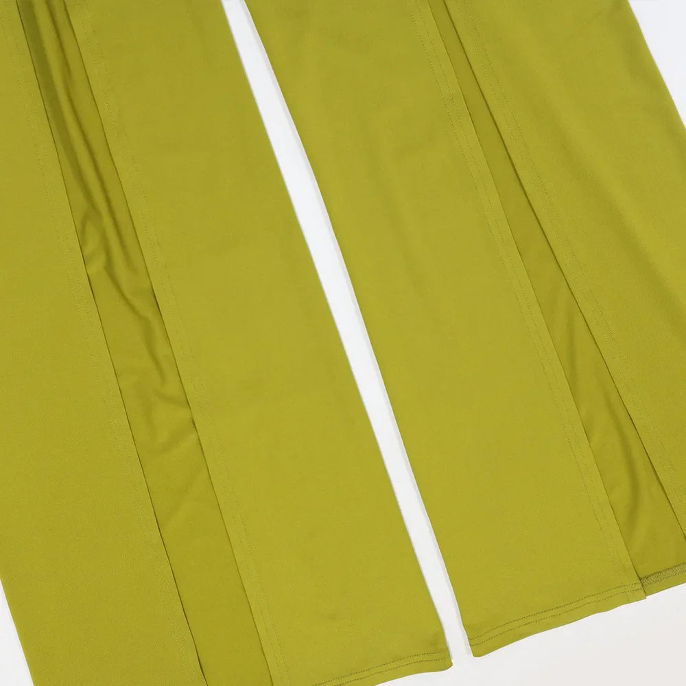 Ruched Slash Neck Top and Wide Leg Pants Set for Women