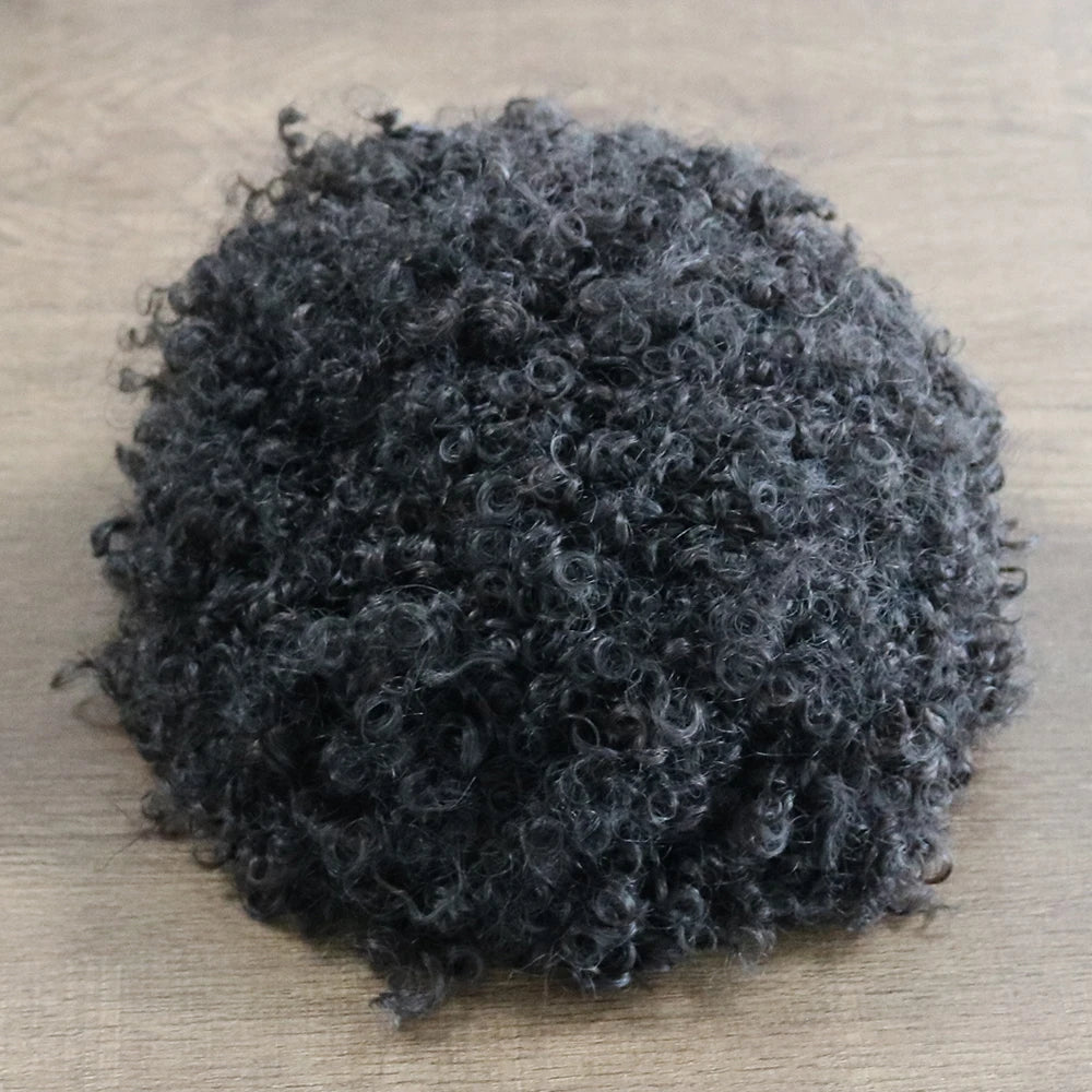 Undetectable Curly Human Hair Toupee Replacement for Women